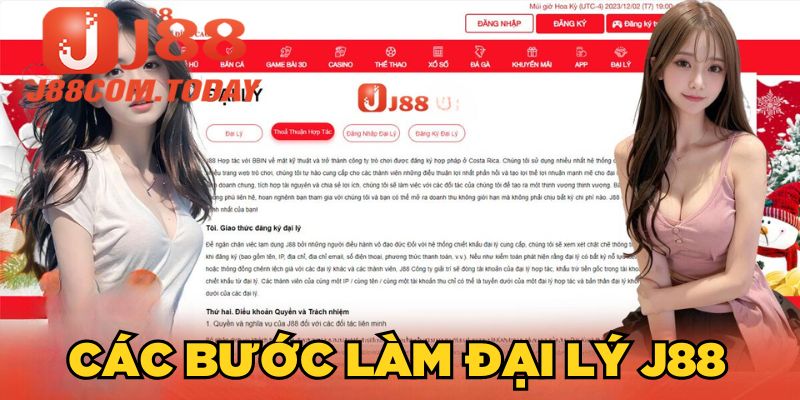 Các bước làm đại lý J88